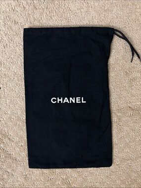 CHANEL Black Drawstring Dust Bag